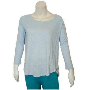 Women Light Blue/Flannel Long Sleeve Shirt